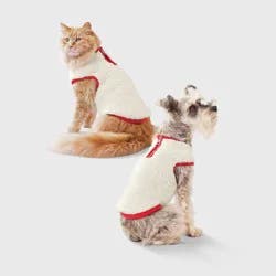 Faux Shearling Dog and Cat Vest - Boots & Barkley™ Red/Cream S