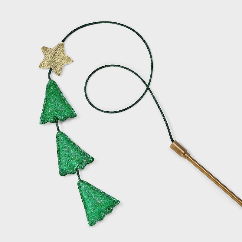 slide 3 of 3, 26" Tree Cat Wand Toy - Boots & Barkley™, 1 ct
