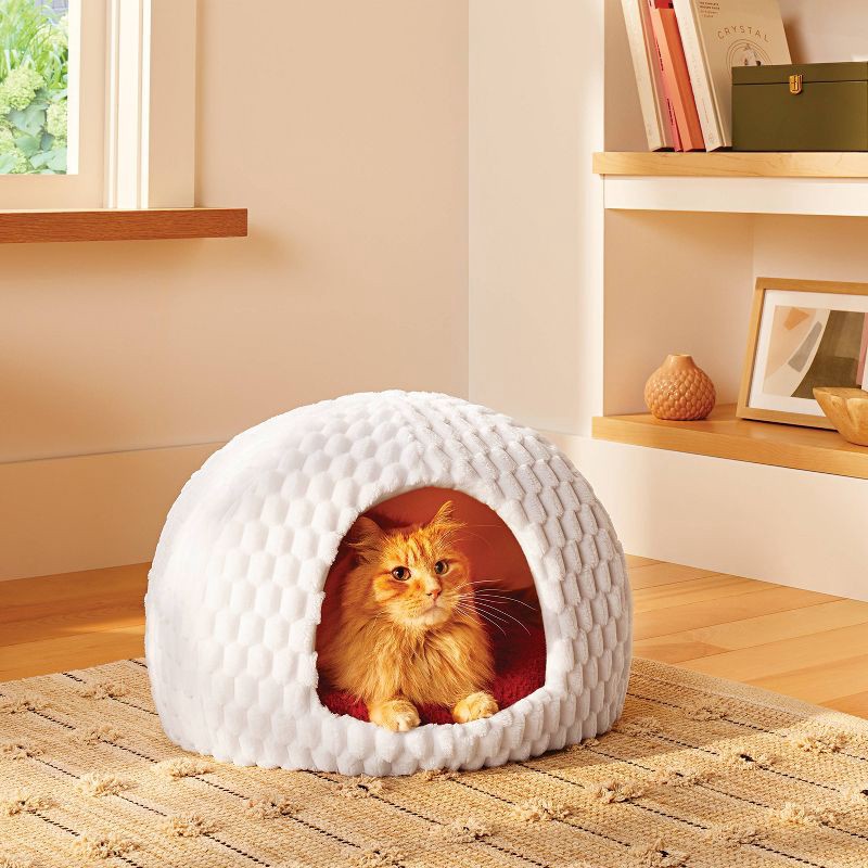 slide 4 of 4, Snow Cave Cat Enclosed Bed - Boots & Barkley™ S, 1 ct