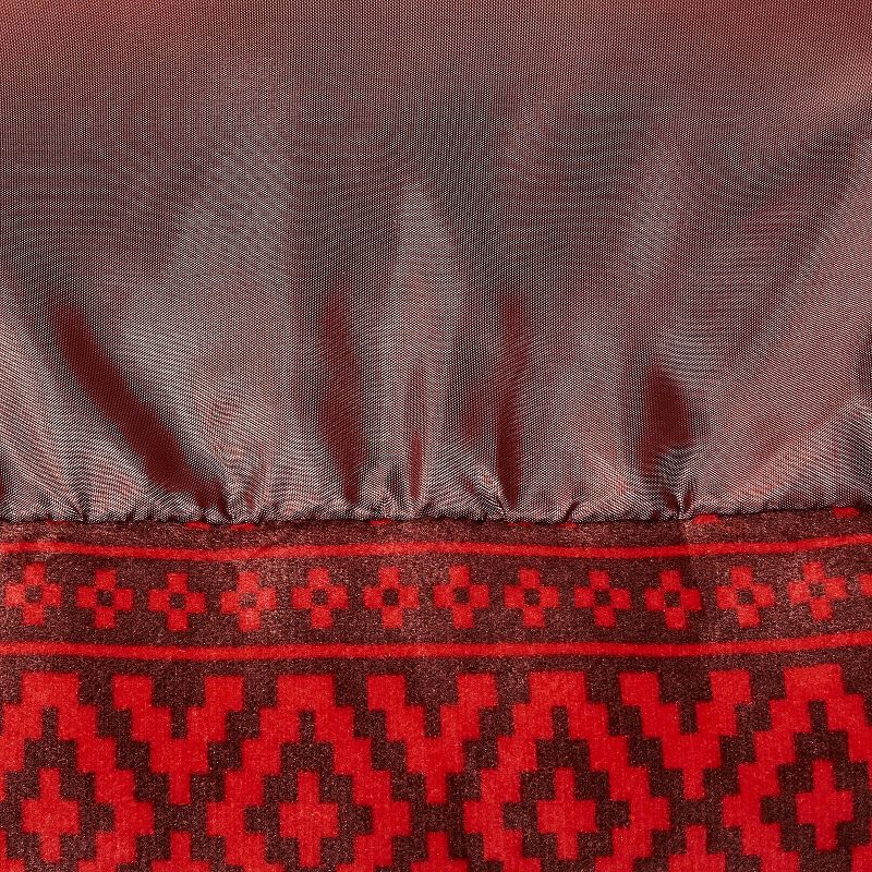 slide 3 of 4, Printed Holiday Bolster Dog Bed - Boots & Barkley™ S, 1 ct