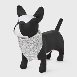 Reversible Silver Sequins Dog Bandana - Boots & Barkley™ M/L