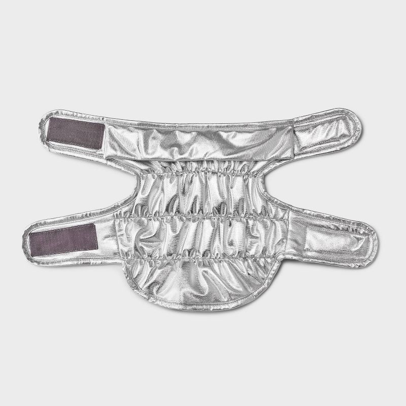 slide 2 of 6, Puffer Dog Vest - Boots & Barkley™ Metallic Silver S, 1 ct