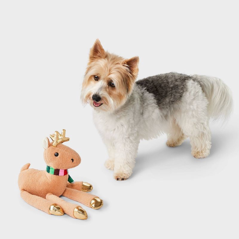 slide 2 of 3, Reindeer Dog Plush Toy - Boots & Barkley™, 1 ct