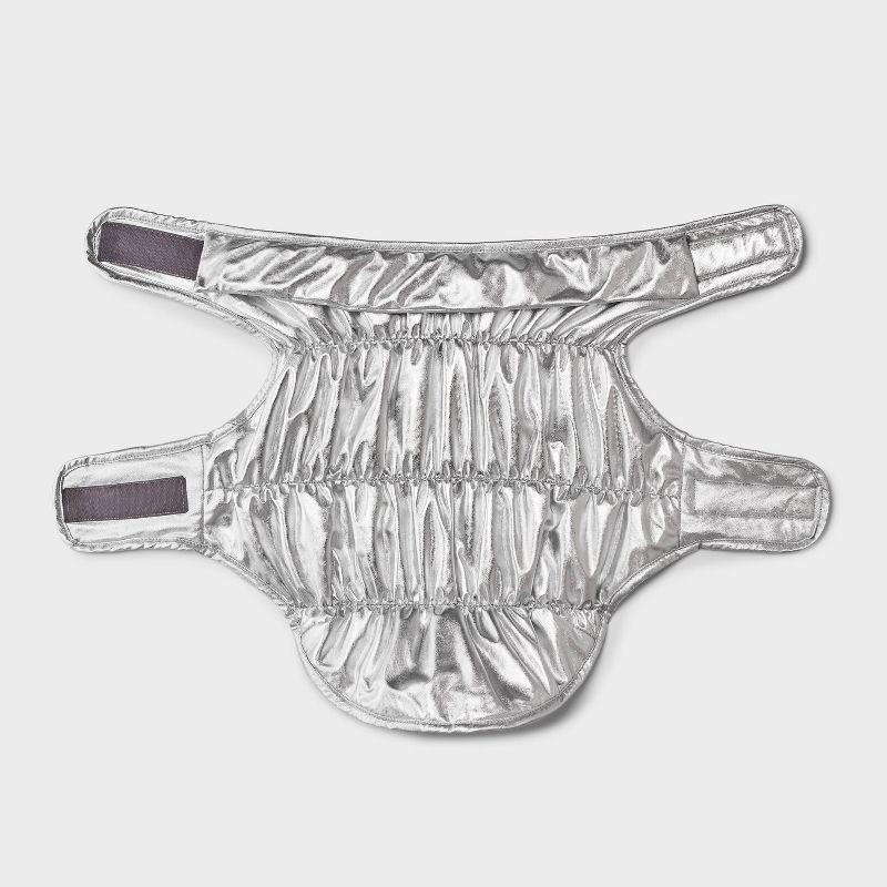 slide 2 of 6, Puffer Dog Vest - Boots & Barkley™ Metallic Silver L, 1 ct