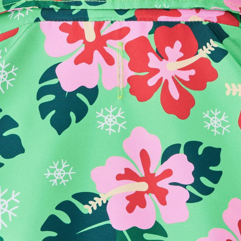 slide 4 of 6, Warm Weather Hawaiian Tropical Dog Shirt - Boots & Barkley™ Green L, 1 ct