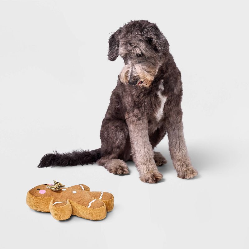 slide 2 of 3, Gingerbread Dog Plush Toy - Boots & Barkley™, 1 ct