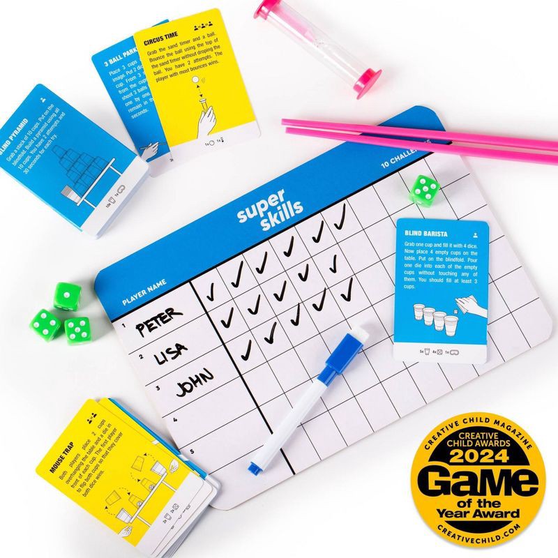 slide 6 of 6, The World Game Super Skills - Action Game for Competitive People -Beat Your Friends & Family at Over 100 Challenges, 1 ct