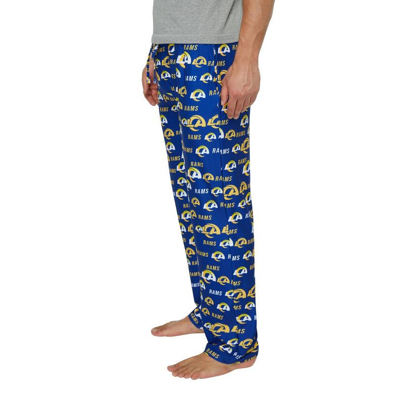 slide 3 of 3, NFL Los Angeles Rams Men's Pajama Pants with Pockets - L, 1 ct