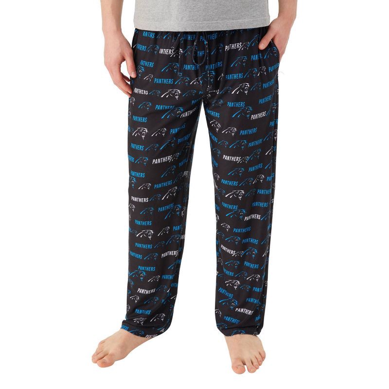 slide 1 of 3, NFL Carolina Panthers Men's Pajama Pants with Pockets - XL, 1 ct