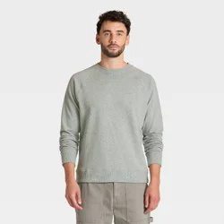 Men's Vintage French Terry Crewneck Sweatshirt - Goodfellow & Co™ Heathered Gray S
