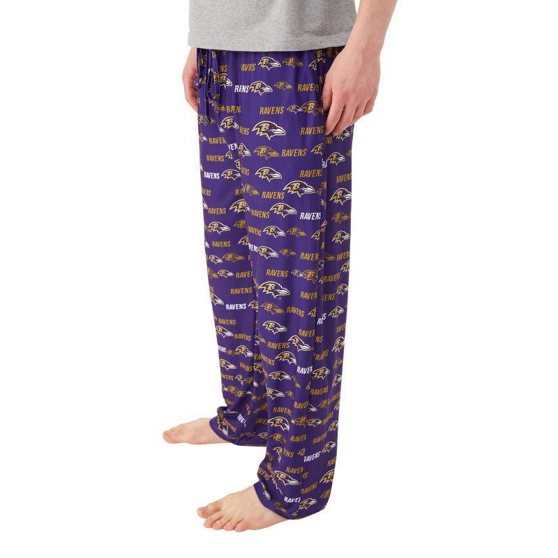 slide 3 of 3, NFL Baltimore Ravens Men's Pajama Pants with Pockets - XXL, 1 ct