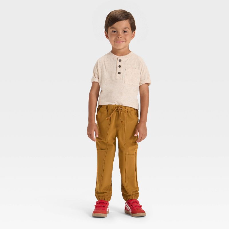 slide 3 of 3, Toddler Boys' Quick Dry Pants - Cat & Jack™ Brown 3T, 1 ct