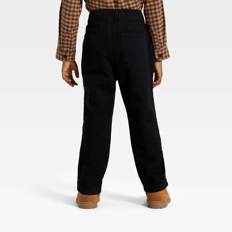 slide 2 of 3, Toddler Boys' Lined Pants - Cat & Jack™ Black 18M, 1 ct