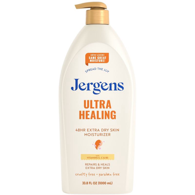 slide 1 of 11, Jergens Ultra Healing Hand and Body Lotion for Extra Dry Skin, Value Size - 33.8 fl oz, 33.8 fl oz