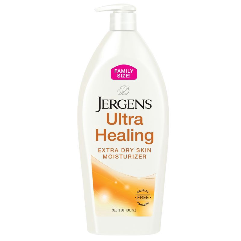 slide 1 of 8, Jergens Ultra Healing Hand and Body Moisturizing Lotion for Dry Skin with Vitamins C, E and B5 - 33.8 fl oz, 5 x 33.8 fl oz
