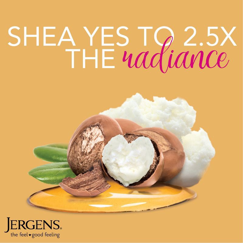 slide 3 of 8, Jergens Enriching Shea Butter Lotion for Body and Hands with 24-Hour Moisture – 28.2 fl oz, 28.2 fl oz