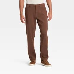 Men's Comfort Wear Trousers - Goodfellow & Co™ Brown 34x30