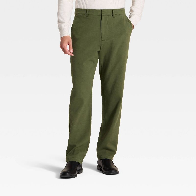slide 1 of 3, Men's Comfort Wear Trousers - Goodfellow & Co™ Green 34x30, 1 ct