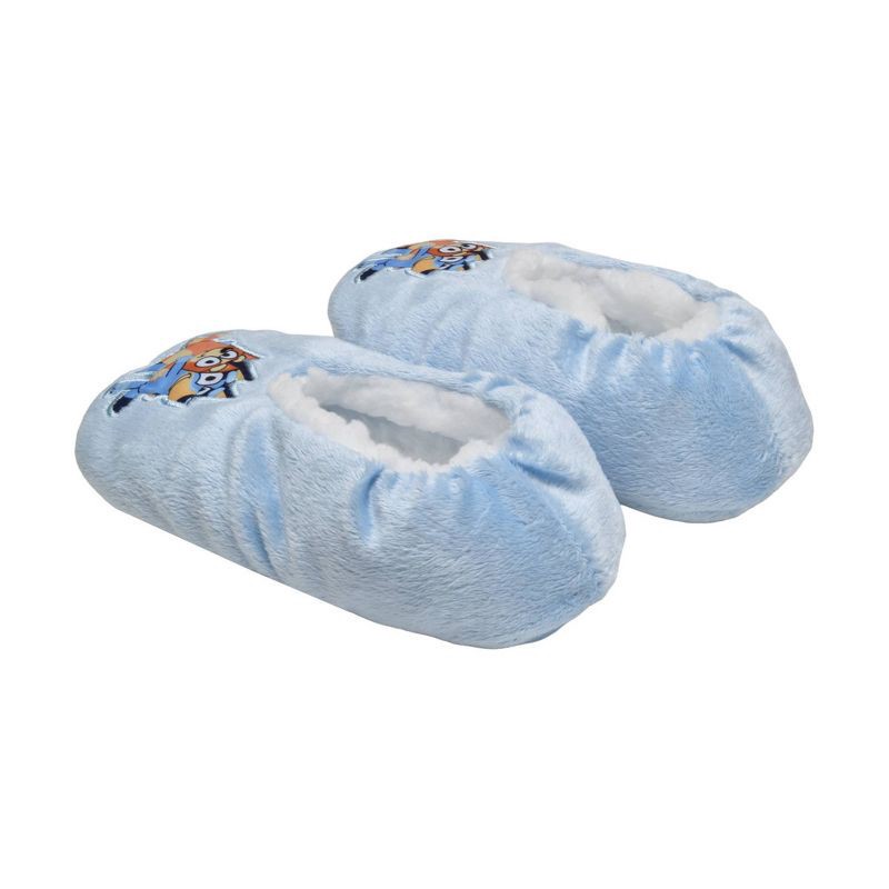 slide 5 of 5, Toddler Bluey Character Sock Slippers - Blue 2T-3T, 1 ct