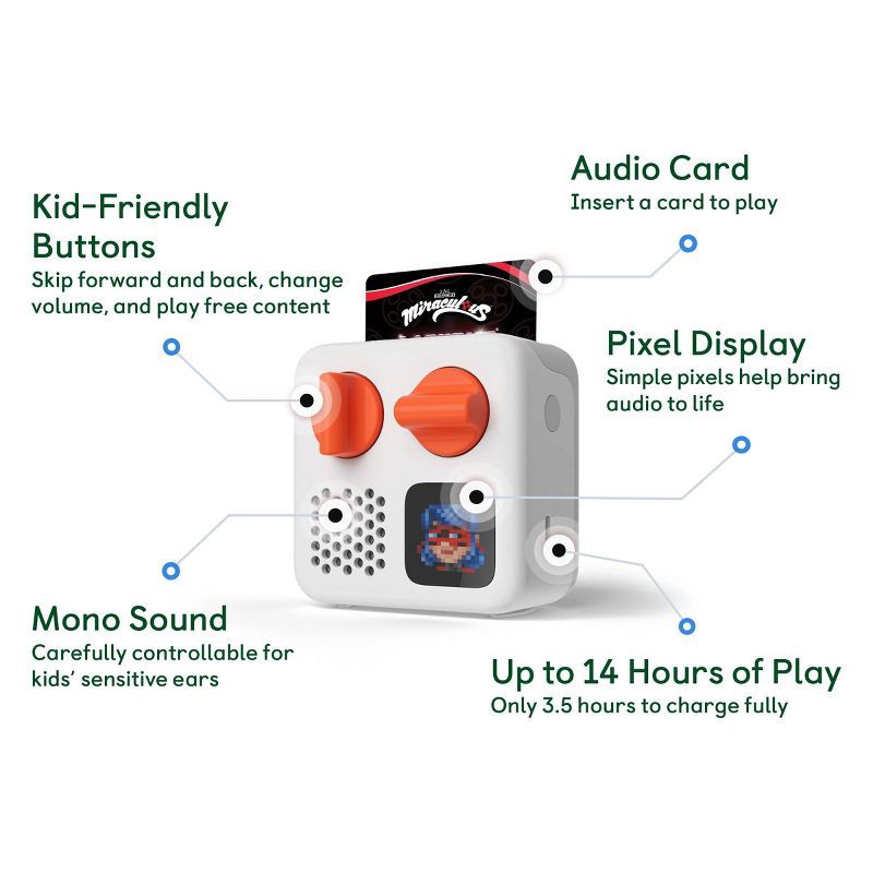 slide 5 of 5, Yoto Miraculous: Tales of Ladybug Audio Card: Reading & Emotional Development, Ages 8-13, 1 ct