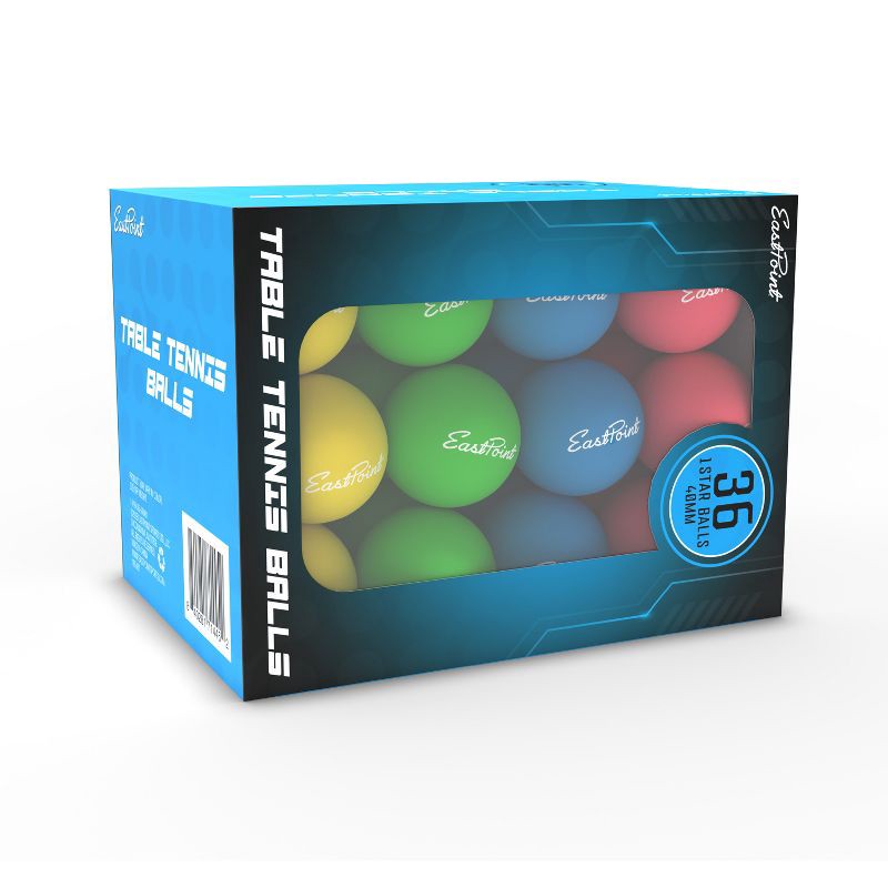 slide 5 of 6, Eastpoint Colored Table Tennis Balls - 36pk, 36 ct