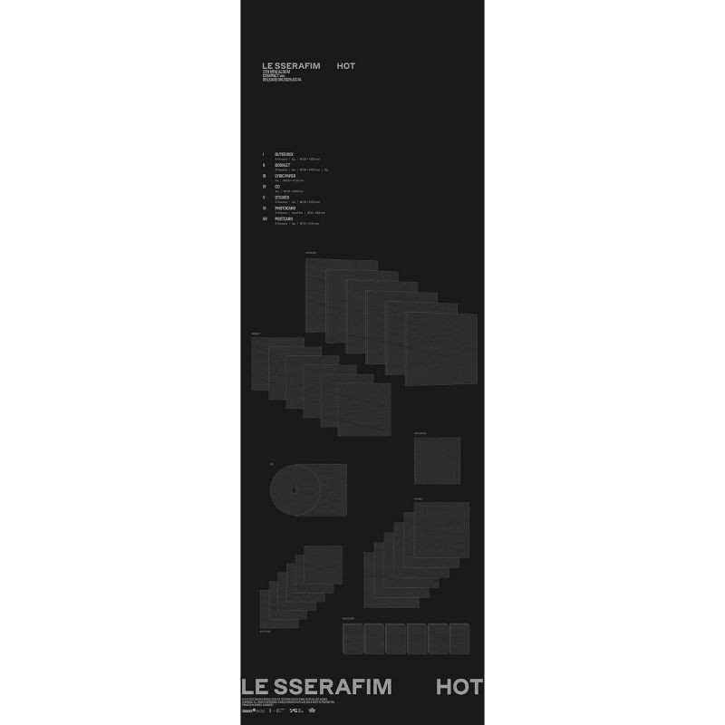 slide 2 of 3, Universal Music Group LE SSERAFIM - 5th Mini Album 'HOT' (COMPACT ver.)(CD), 1 ct