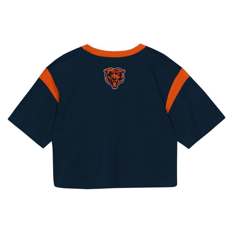 slide 3 of 3, NFL Chicago Bears Women's Short Sleeve Fashion Crop Jersey - M, 1 ct
