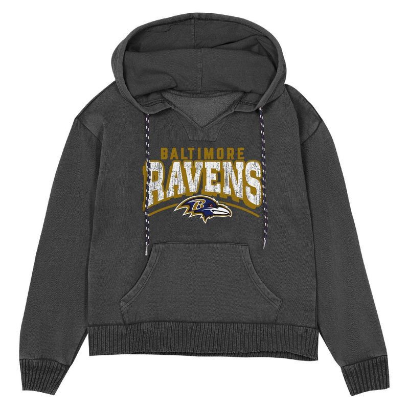 slide 2 of 3, NFL Baltimore Ravens Women's Hooded Sweatshirt - S, 1 ct