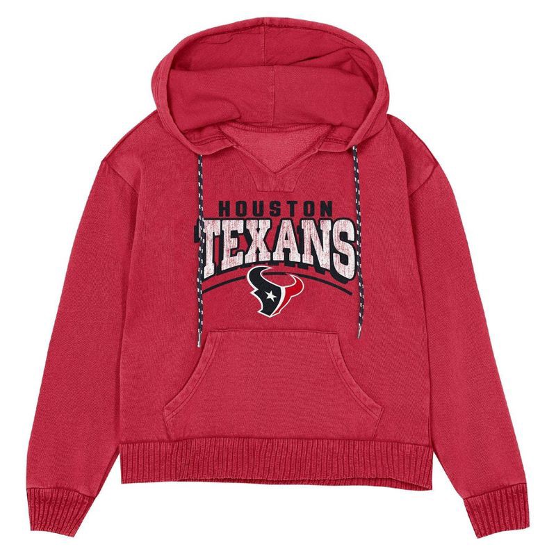 slide 2 of 3, NFL Houston Texans Women's Hooded Sweatshirt - S, 1 ct