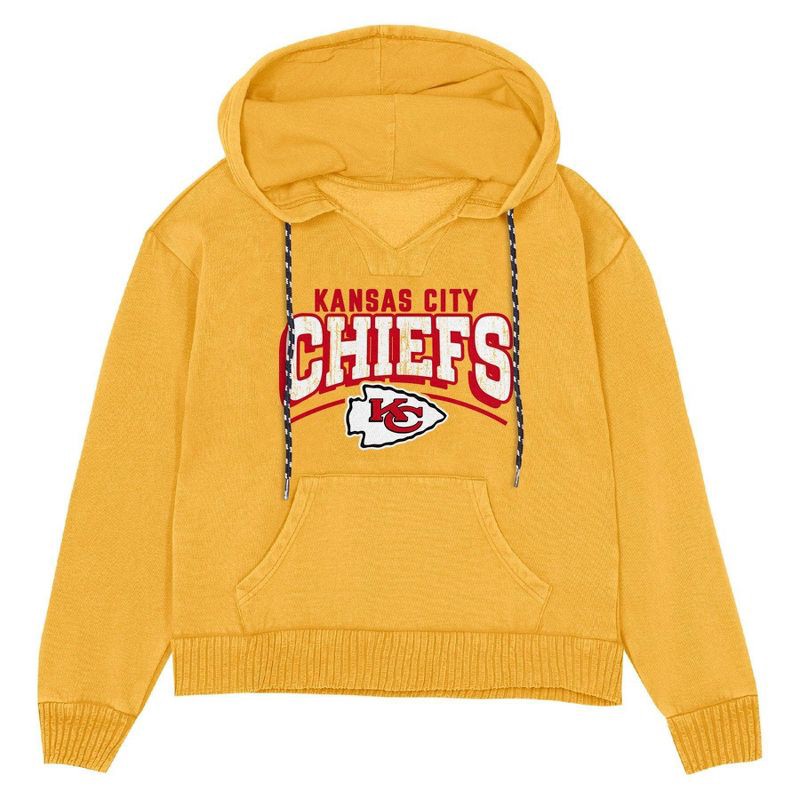 slide 2 of 3, NFL Kansas City Chiefs Women's Hooded Sweatshirt - S, 1 ct