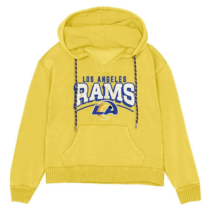 slide 2 of 3, NFL Los Angeles Rams Women's Hooded Sweatshirt - S, 1 ct