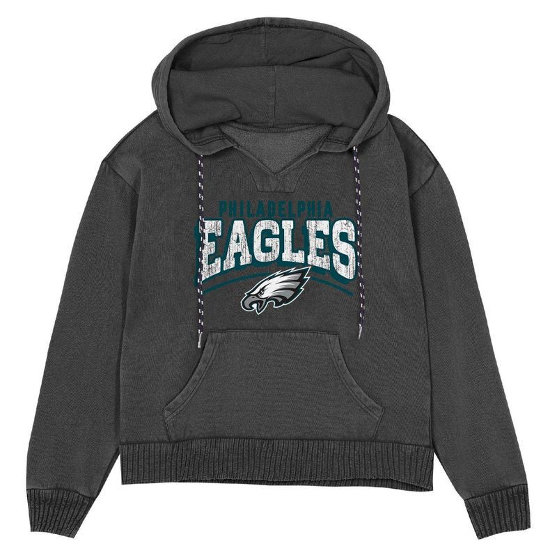 slide 2 of 3, NFL Philadelphia Eagles Women's Hooded Sweatshirt - L, 1 ct