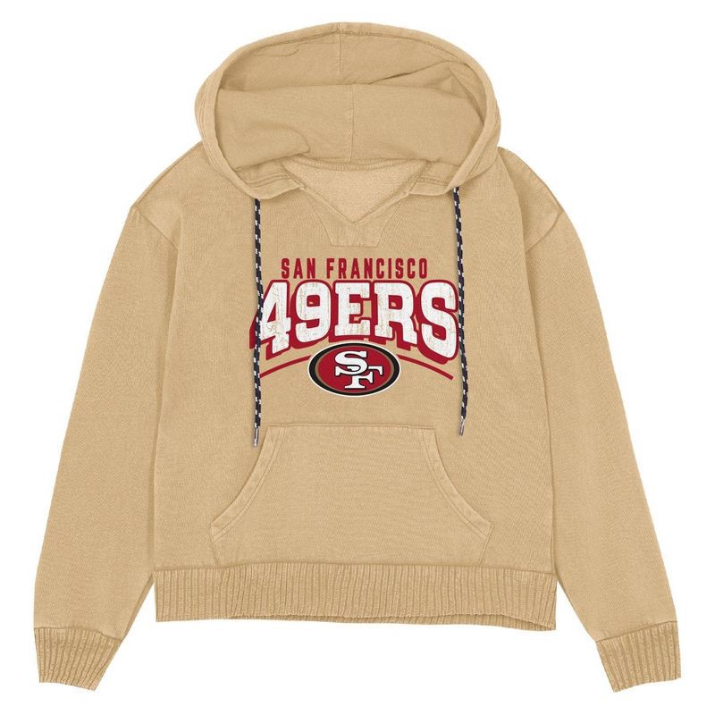 slide 2 of 3, NFL San Francisco 49ers Women's Hooded Sweatshirt - L, 1 ct