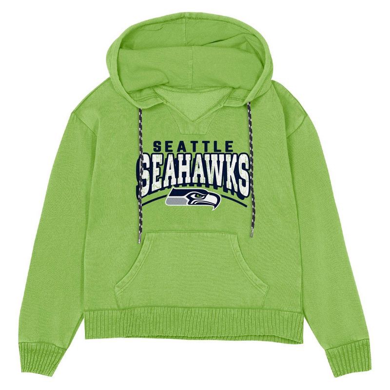 slide 2 of 3, NFL Seattle Seahawks Women's Hooded Sweatshirt - S, 1 ct