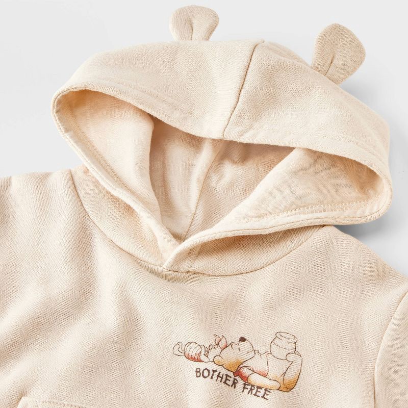 slide 3 of 5, Baby Disney Winnie The Pooh Hooded Romper - Ivory 18M, 1 ct