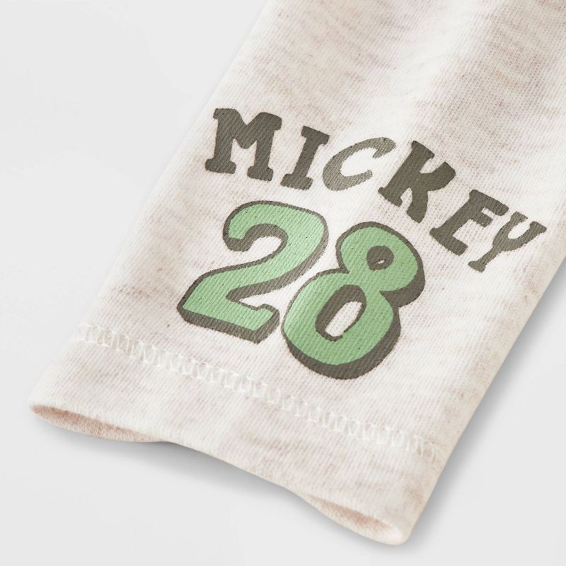 slide 5 of 5, Mickey Mouse & Friends Baby Boys' 2pc Disney Mickey Mouse Long Sleeve Bodysuit & Overalls Set - Green 3-6M, 2 ct