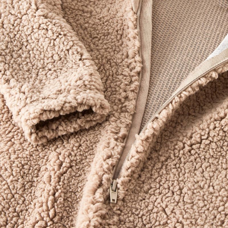 slide 4 of 4, Baby Disney Winnie The Pooh Cozy Hooded Pram Bodysuit - Brown 6-9M, 1 ct