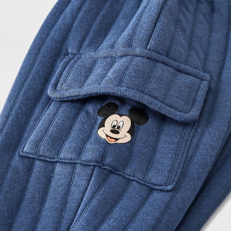 slide 4 of 4, Baby Boys' 2pc Disney Mickey Mouse Pullover & Bottom Set - Gray 0-3M, 2 ct