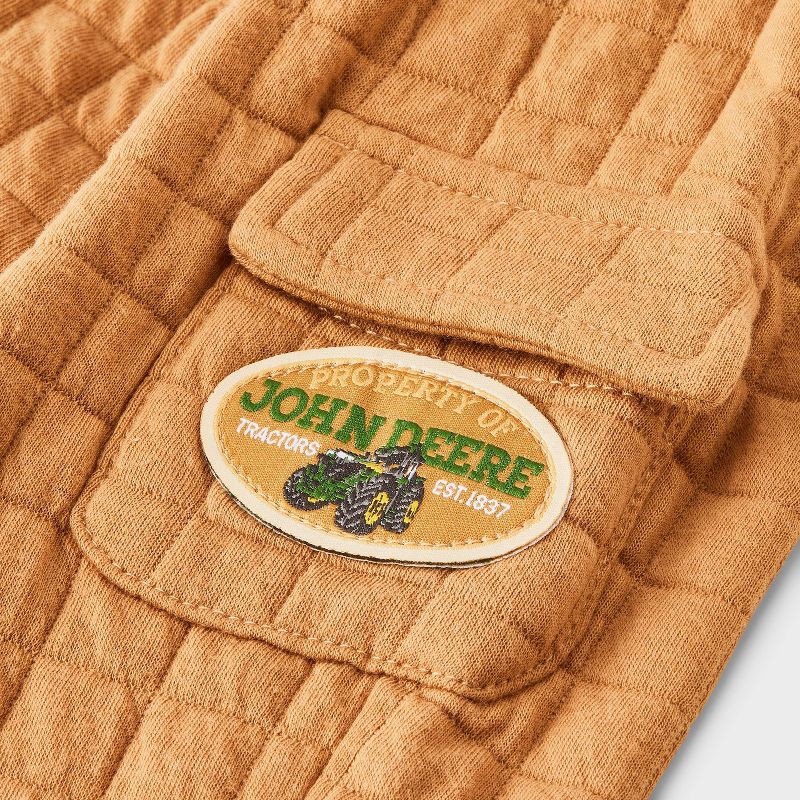 slide 4 of 4, Baby Boys' 2pc John Deere Tractors Pullover & Bottom Set - Orange 3-6M, 2 ct