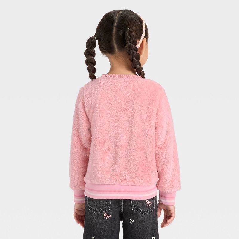 slide 3 of 4, Mickey Mouse & Friends Toddler Girls' Disney Minnie Mouse Woobie Pullover Sweatshirt - Pink 3T, 1 ct