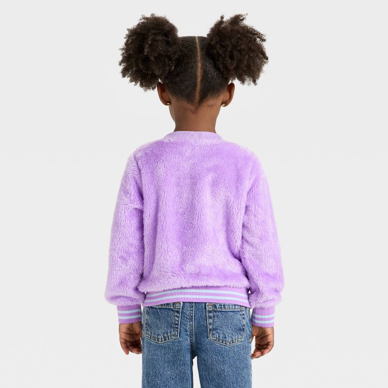 slide 2 of 3, Toddler Girls' Bluey Woobie Pullover Sweatshirt - Purple 3T, 1 ct