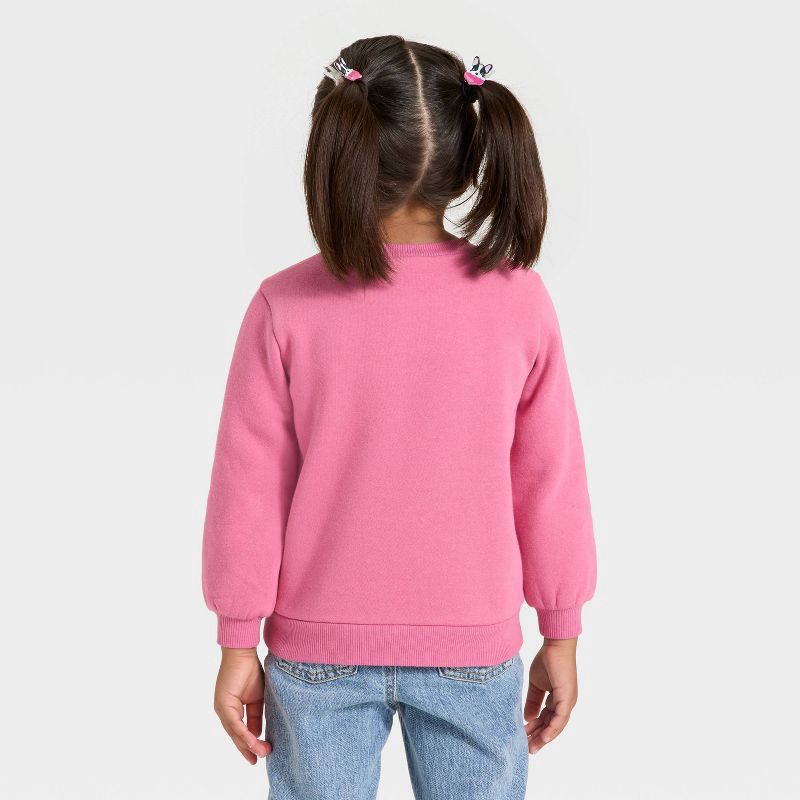 slide 3 of 4, Toddler Girls' Bluey Bingo "Best Day Ever" Fleece Sweatshirt - Pink 5T, 1 ct