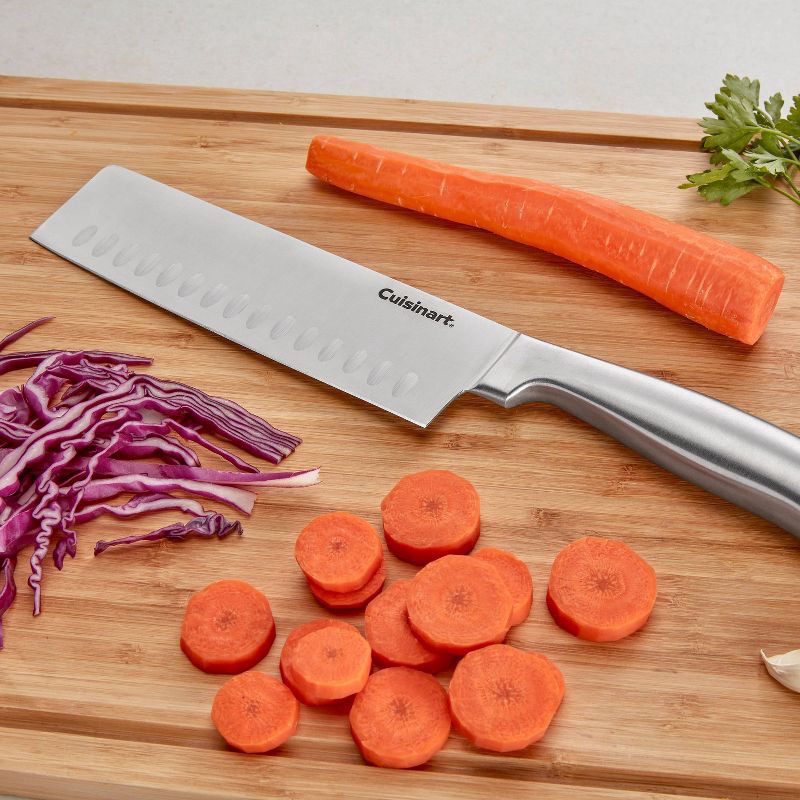 slide 2 of 10, Cuisinart Classic Stainless Steel 7" Nakiri/Vegetable Cleaver Knife with Blade Guard, 1 ct