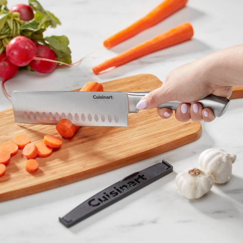 slide 3 of 10, Cuisinart Classic Stainless Steel 7" Nakiri/Vegetable Cleaver Knife with Blade Guard, 1 ct