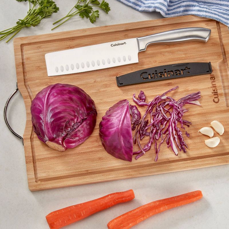 slide 4 of 10, Cuisinart Classic Stainless Steel 7" Nakiri/Vegetable Cleaver Knife with Blade Guard, 1 ct