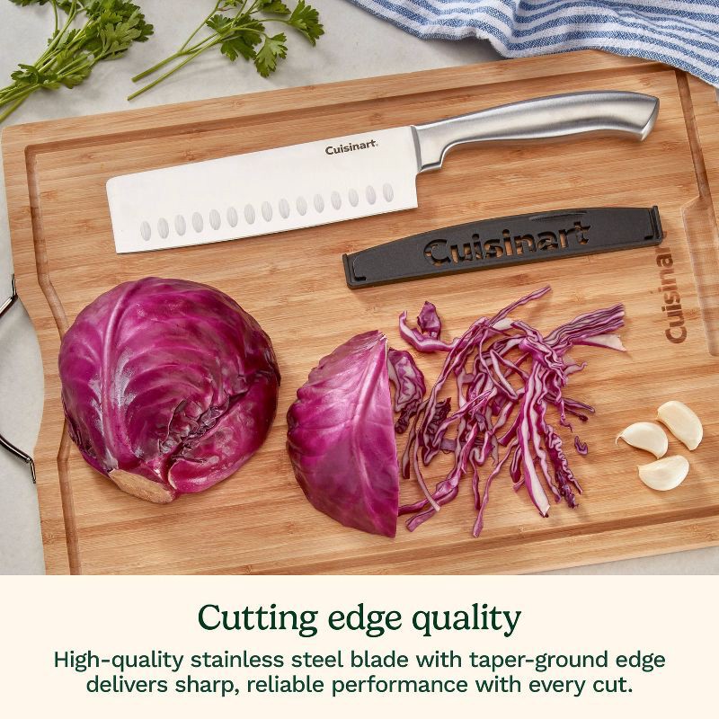 slide 6 of 10, Cuisinart Classic Stainless Steel 7" Nakiri/Vegetable Cleaver Knife with Blade Guard, 1 ct