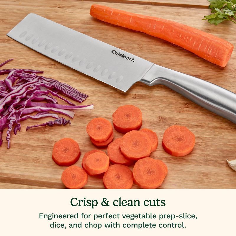 slide 8 of 10, Cuisinart Classic Stainless Steel 7" Nakiri/Vegetable Cleaver Knife with Blade Guard, 1 ct