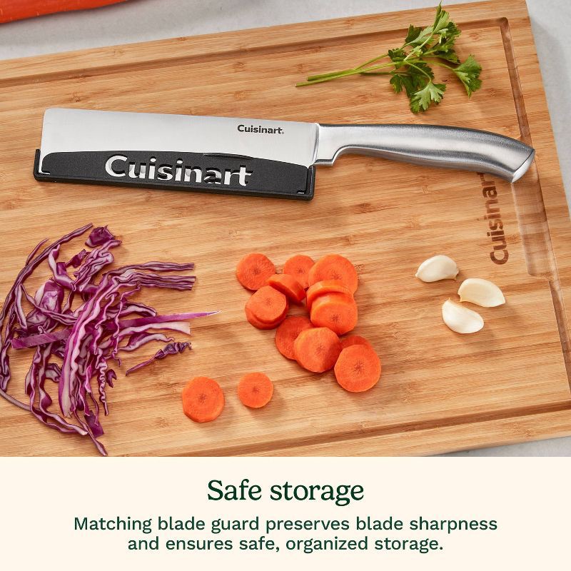 slide 9 of 10, Cuisinart Classic Stainless Steel 7" Nakiri/Vegetable Cleaver Knife with Blade Guard, 1 ct