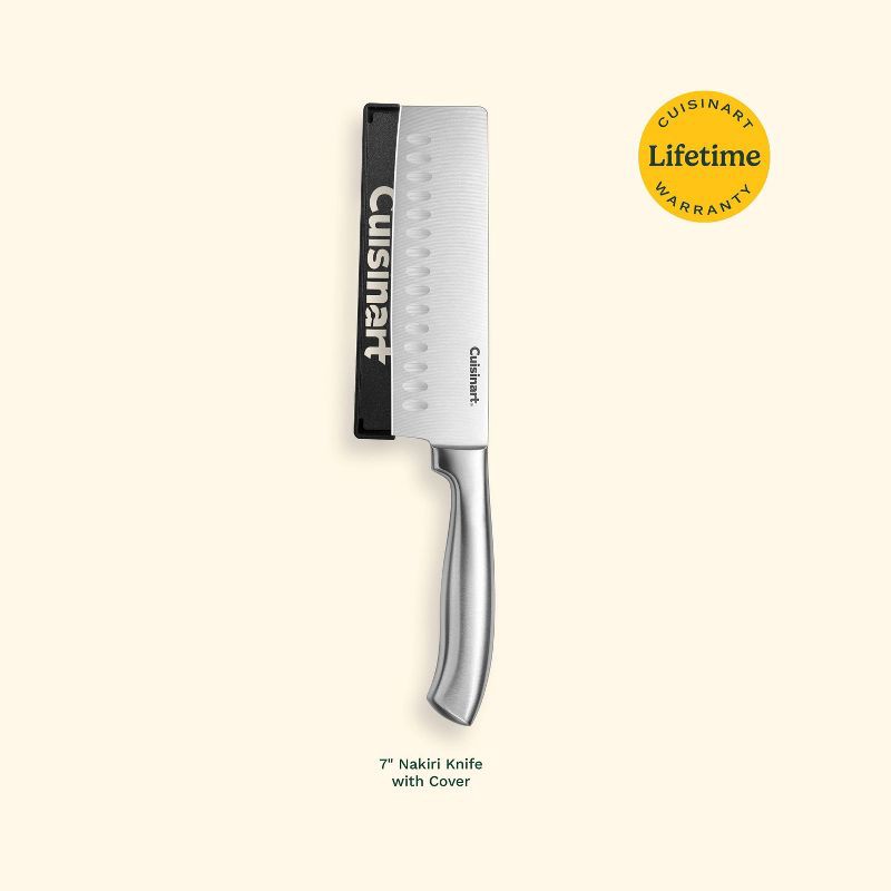 slide 10 of 10, Cuisinart Classic Stainless Steel 7" Nakiri/Vegetable Cleaver Knife with Blade Guard, 1 ct