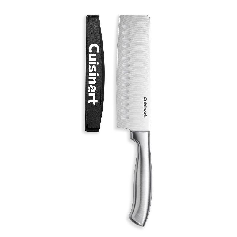 slide 1 of 10, Cuisinart Classic Stainless Steel 7" Nakiri/Vegetable Cleaver Knife with Blade Guard, 1 ct